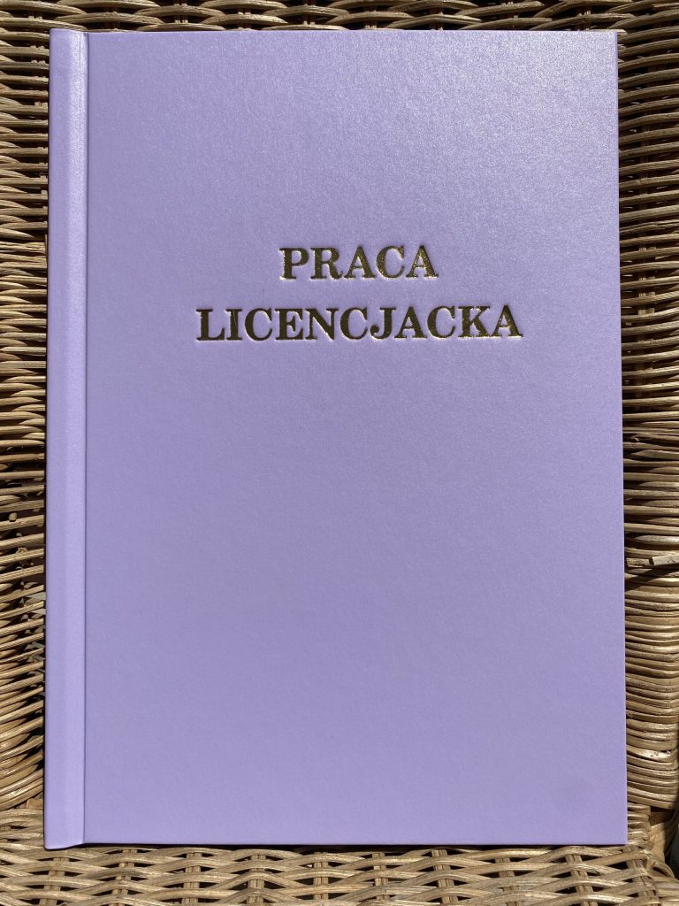 okładka pracy magisterskiej