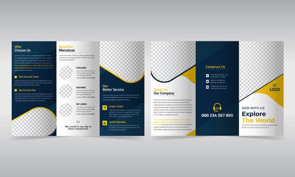 wizualizacja projektu ulotki