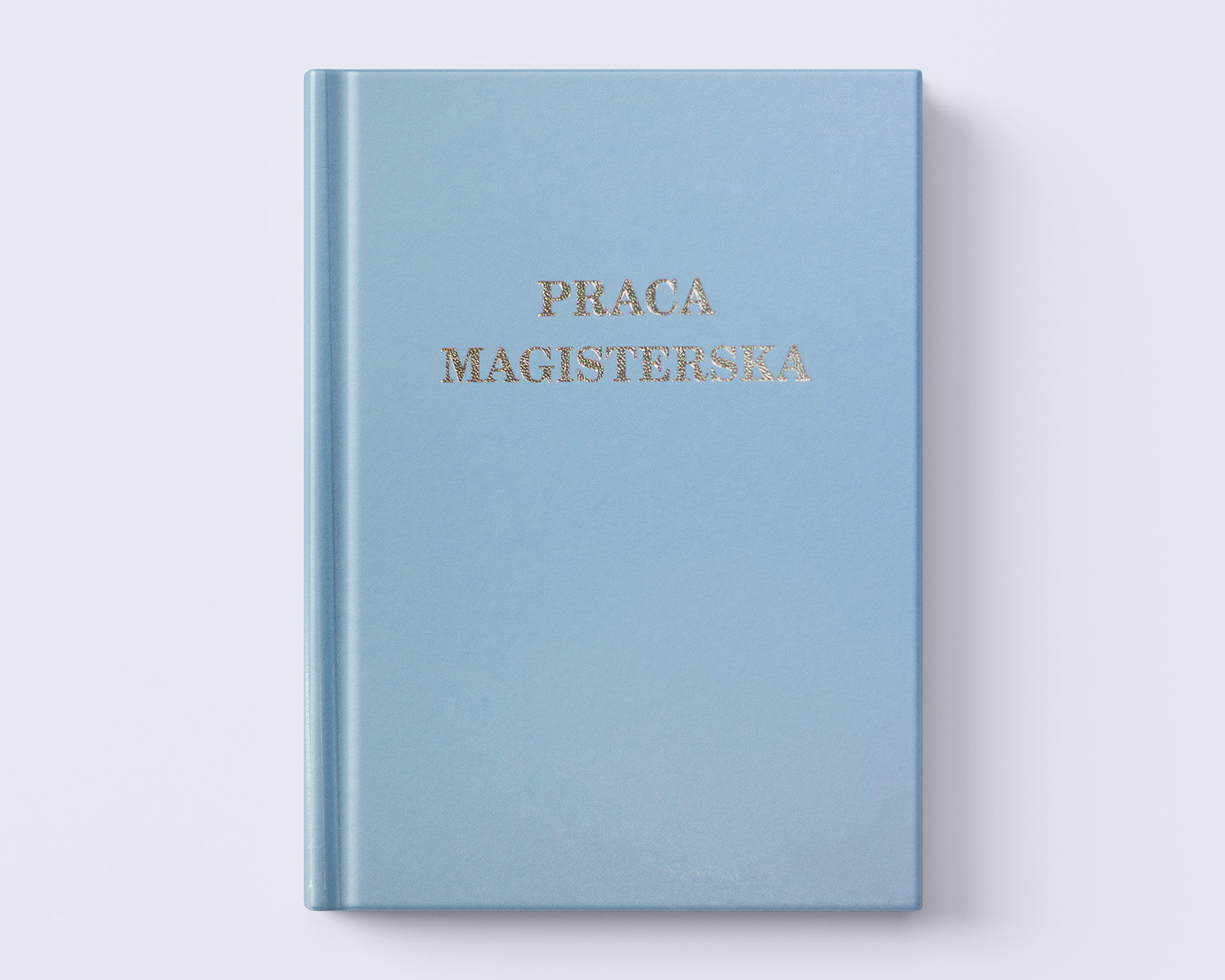baby blue oprawa prac dyplomowych front