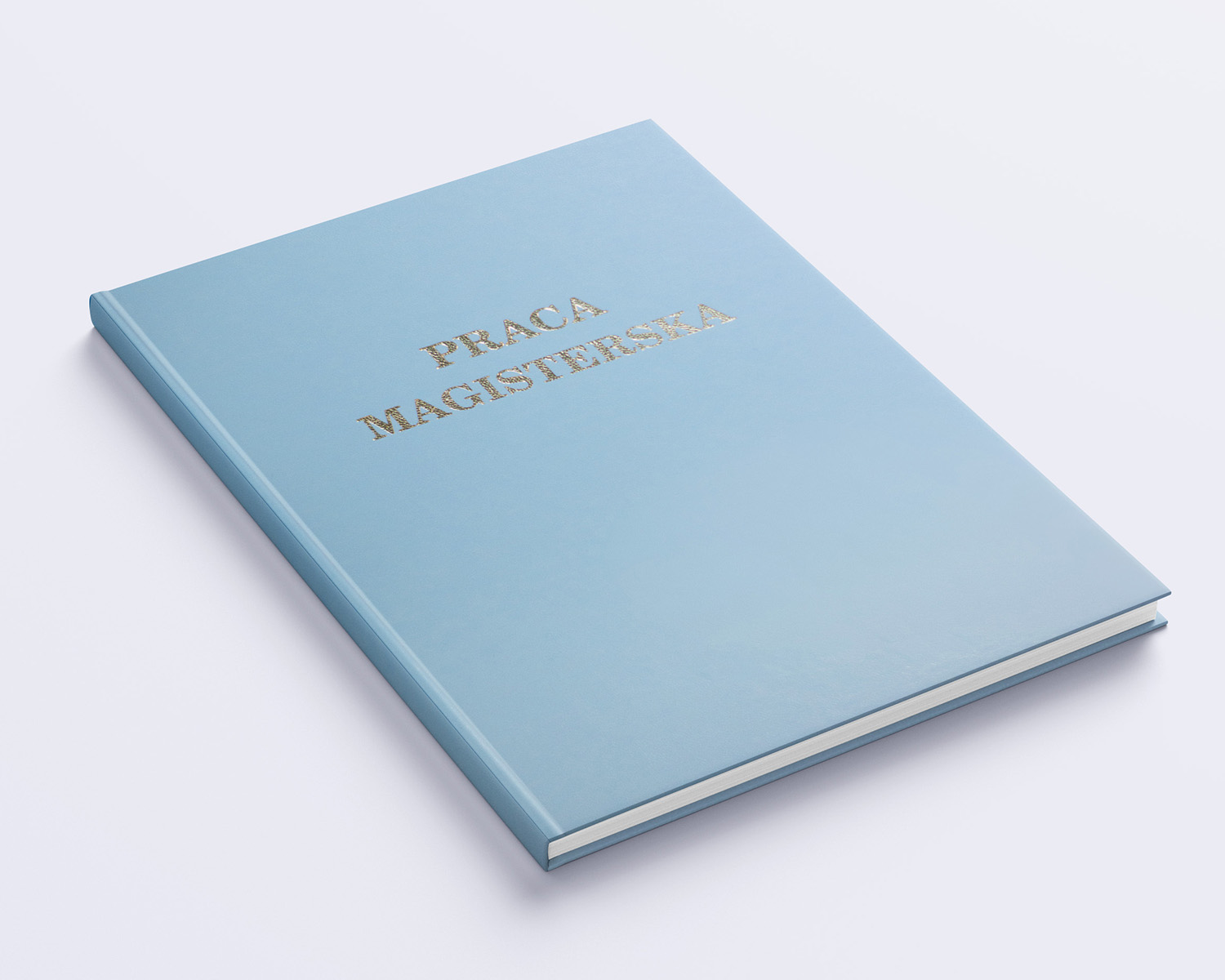baby blue oprawa prac dyplomowych