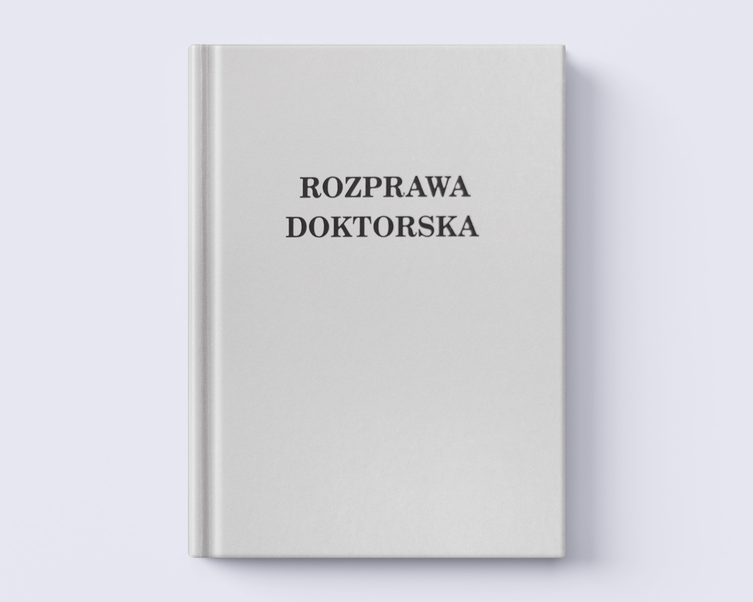 biała oprawa prac dyplomowych front