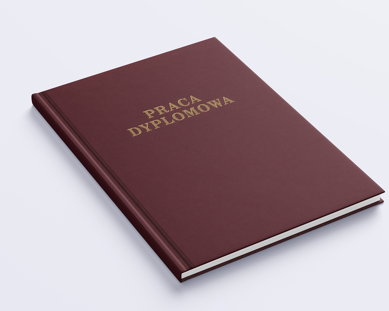 bordowa oprawa prac dyplomowych