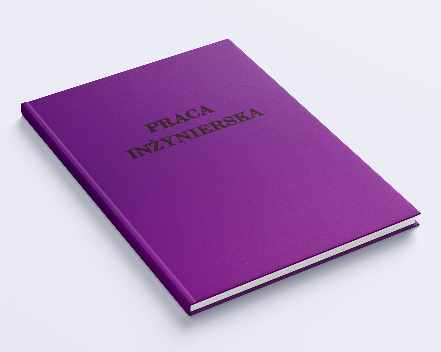 fioletowa oprawa oprac dyplomowych