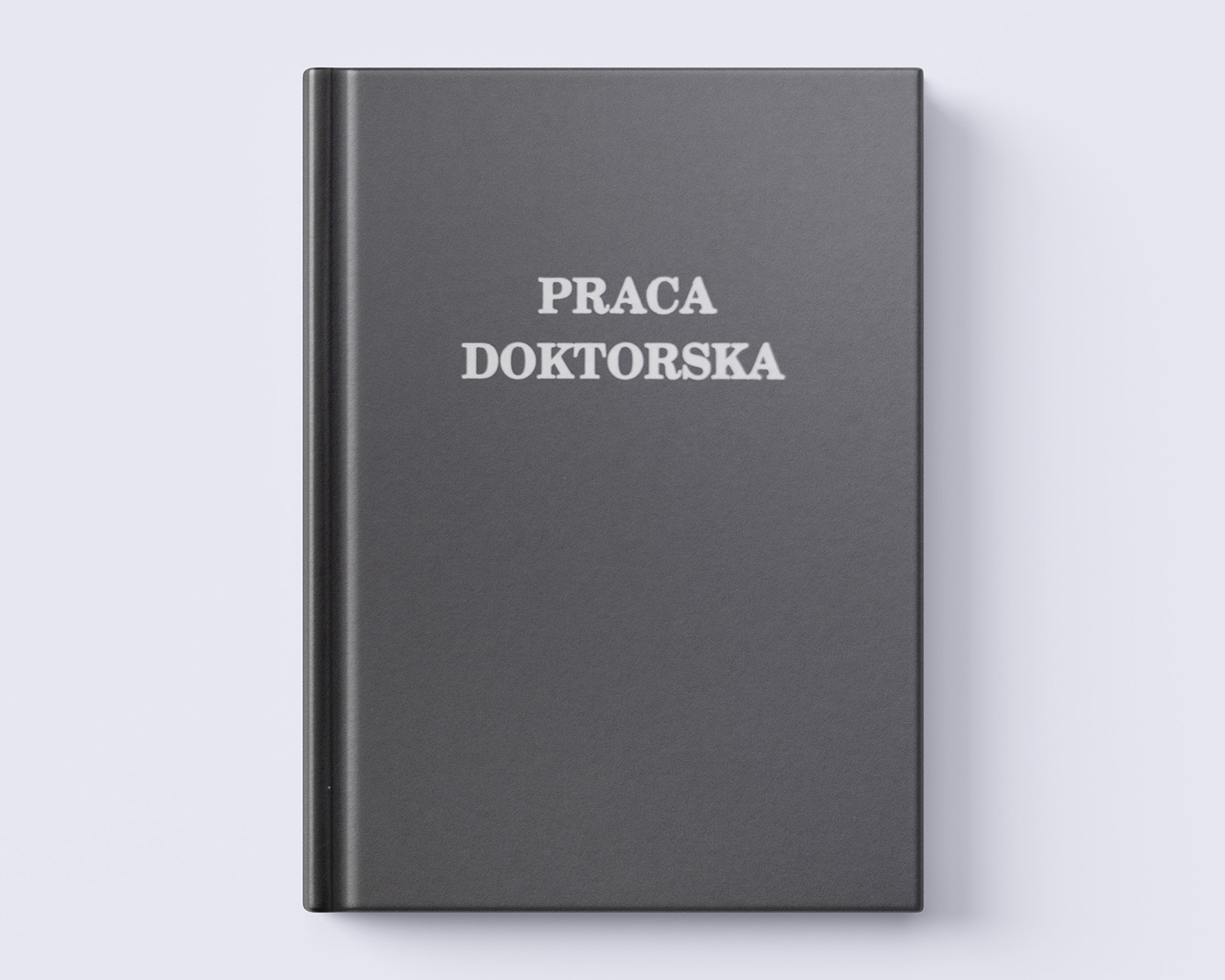 grafitowa oprawa prac dyplomowych front