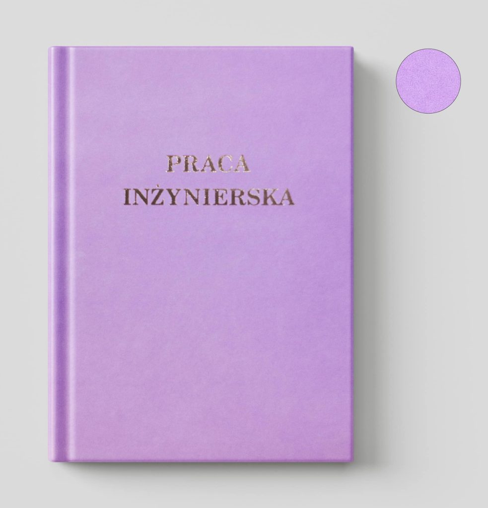 liliowa zamszowa okładka miniaturka