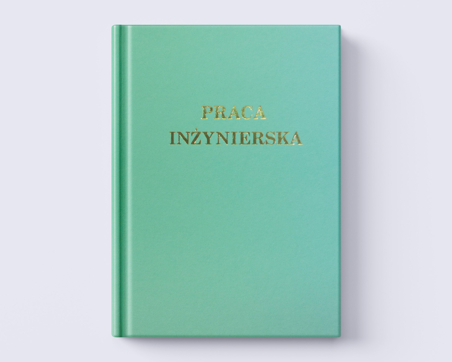 miętowa oprawa prac dyplomowych front