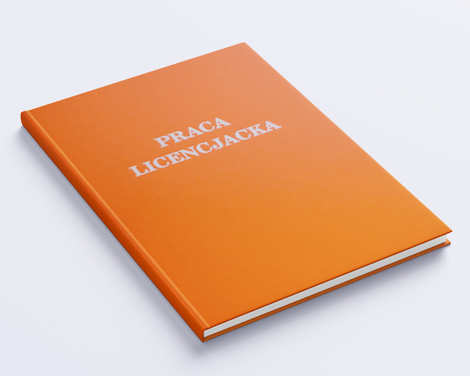 pomarańczowa oprawa prac dyplomowych