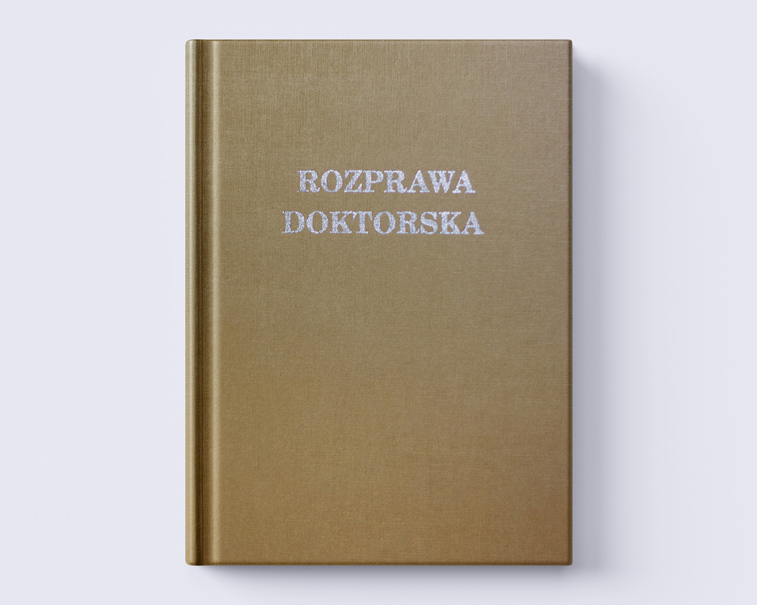 złota oprawa prac dyplomowych front
